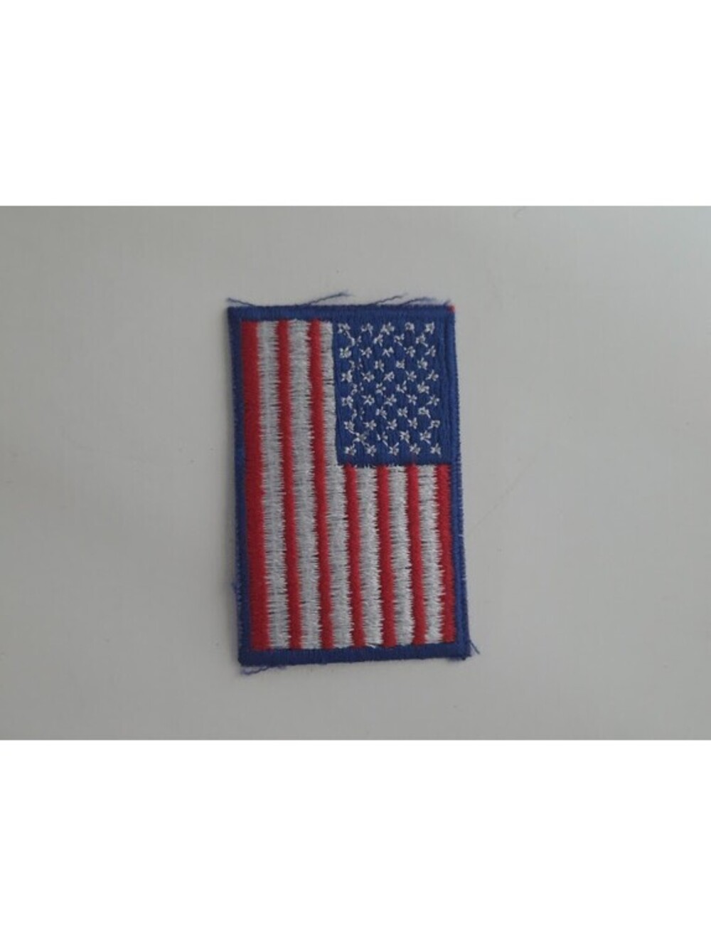Vintage Boy Scouts Embroidered American Flag Patch Red White Blue Rectangle